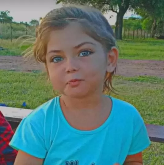 María Maidana, de cinco años
