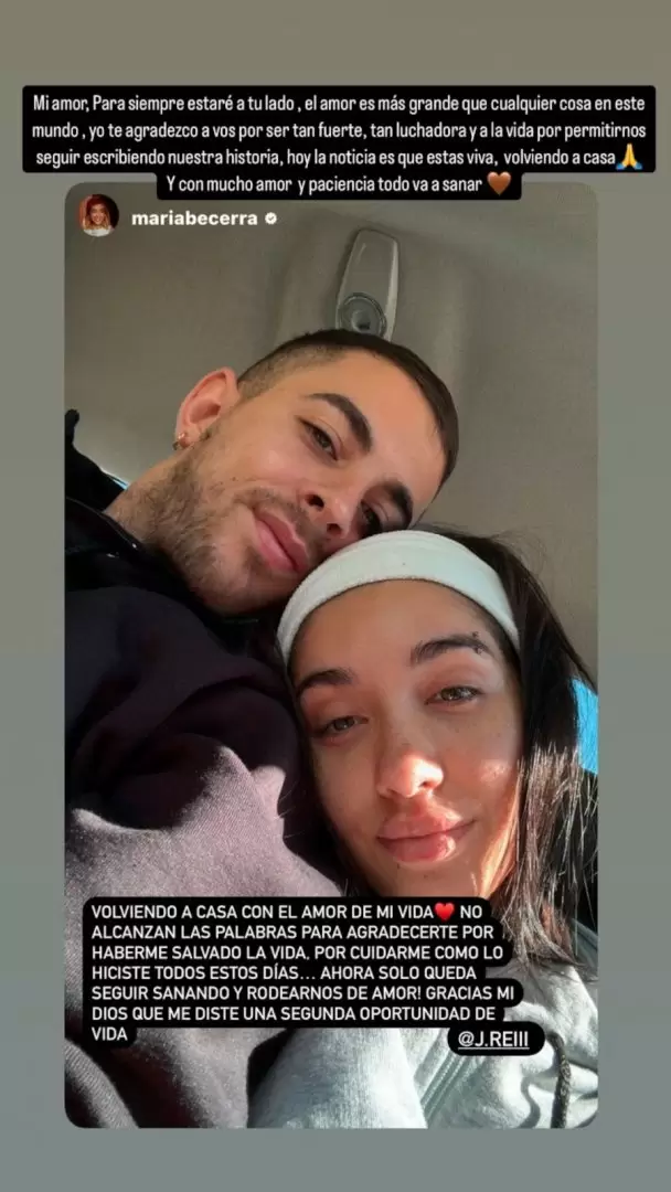 J Rei le dedicó un conmovedor mensaje a María Becerra
