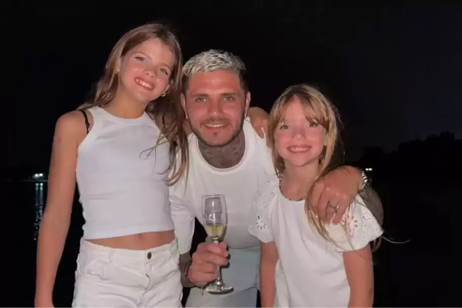 Según Lara Piro, las menores no se querían despegar de Mauro Icardi