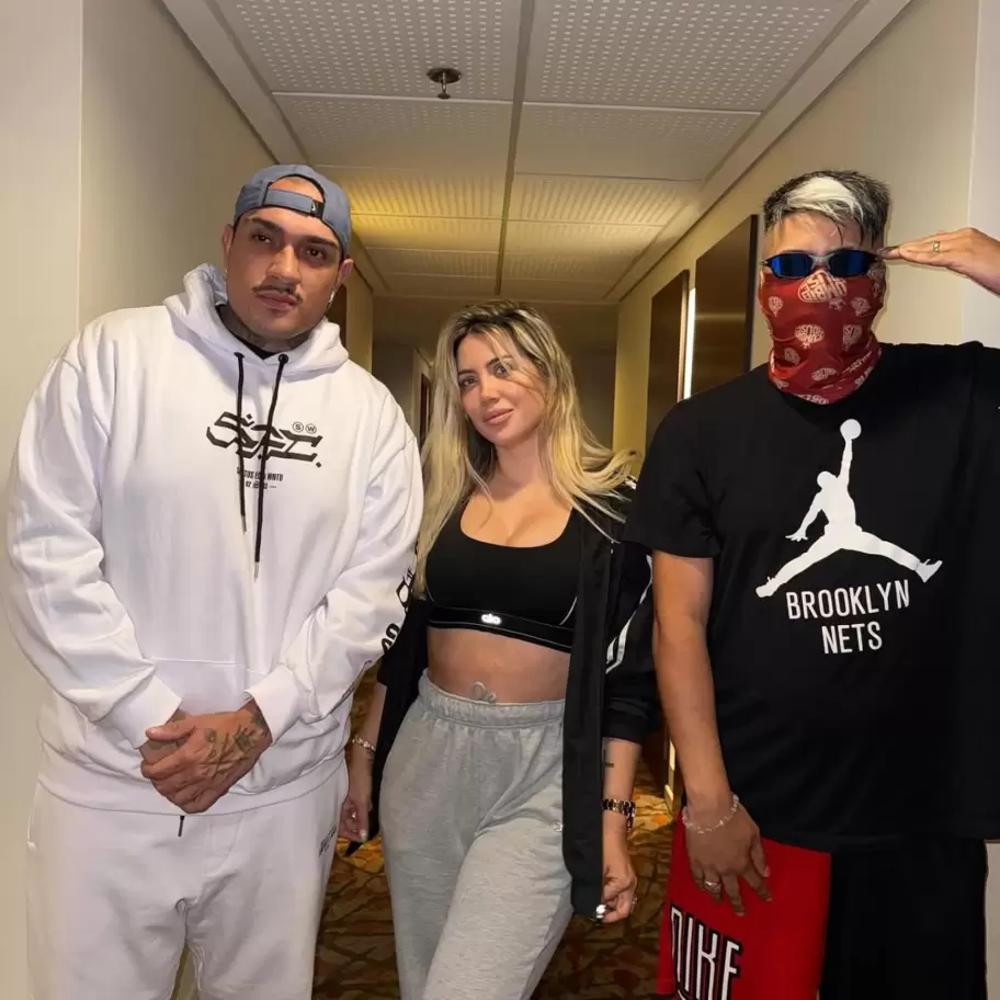Wanda Nara en su última estadía en Brasil