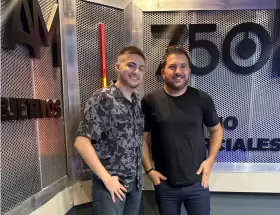 Luciano Nicolás García Laprebende junto a Diego Brancatelli.