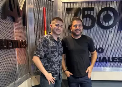 Luciano Nicolás García Laprebende junto a Diego Brancatelli.