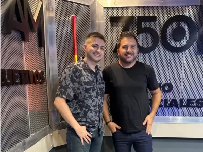 Luciano Nicolás García Laprebende junto a Diego Brancatelli.