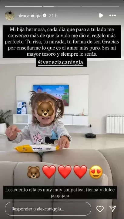 La reacción de Alex Caniggia al nuevo romance de Melody Luz