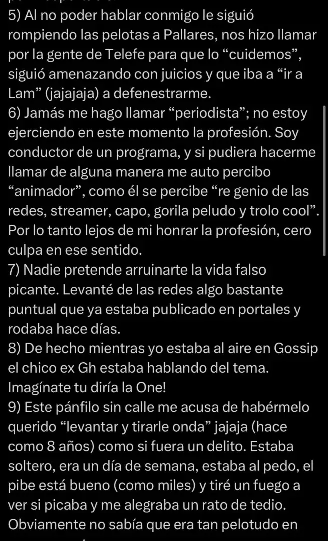 Parte de la defensa de Rodrigo Lussich contra Diego Poggi
