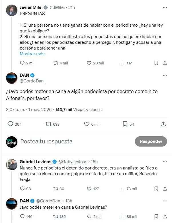 El Gordo Dan pide detener a periodistas