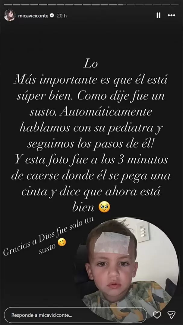 El descargo de Mica Viciconte tras la caída de Luca