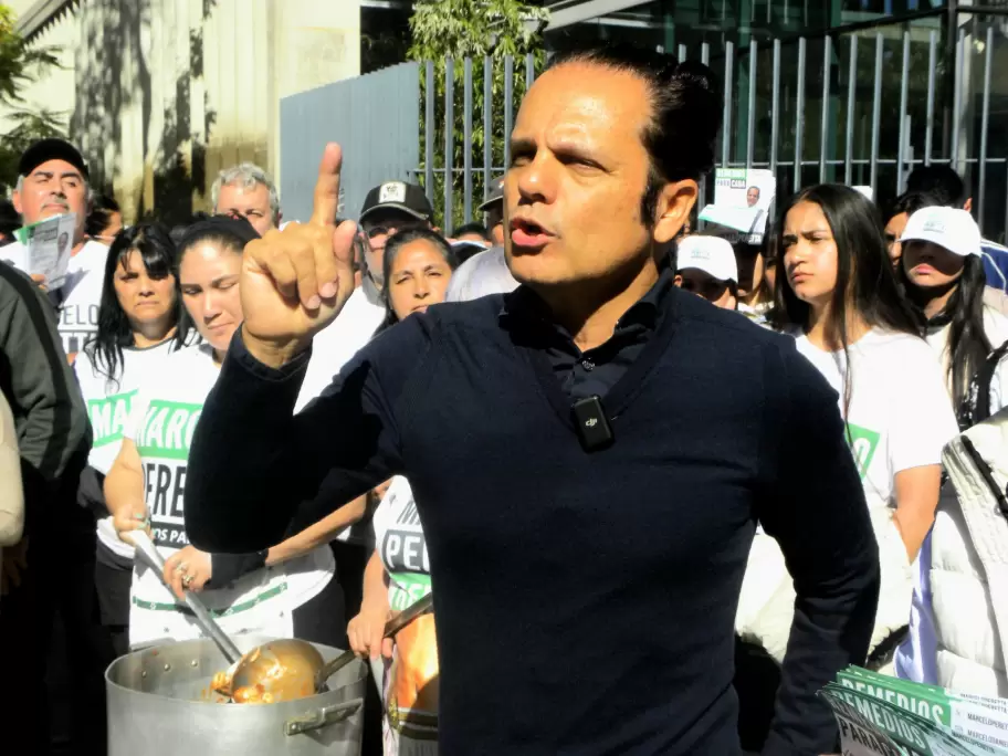 Marcelo Peretta en campaa.