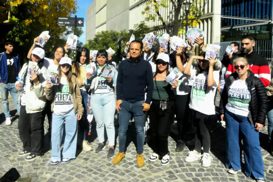 Marcelo Peretta en campaa.