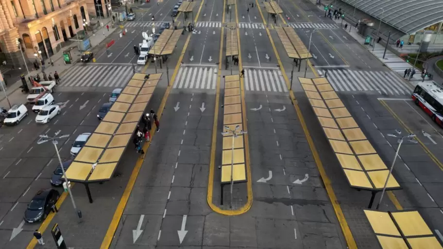 Paro de colectivos hasta la medianoche