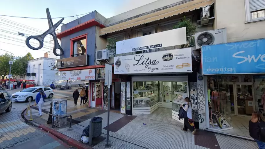La joyera Litsa, ubicada sobre la calle Belgrano al 100,