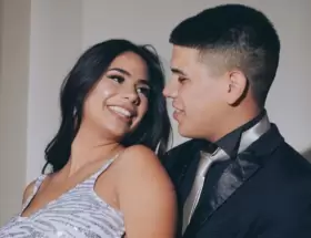 Daniela Celis y Thiago Medina