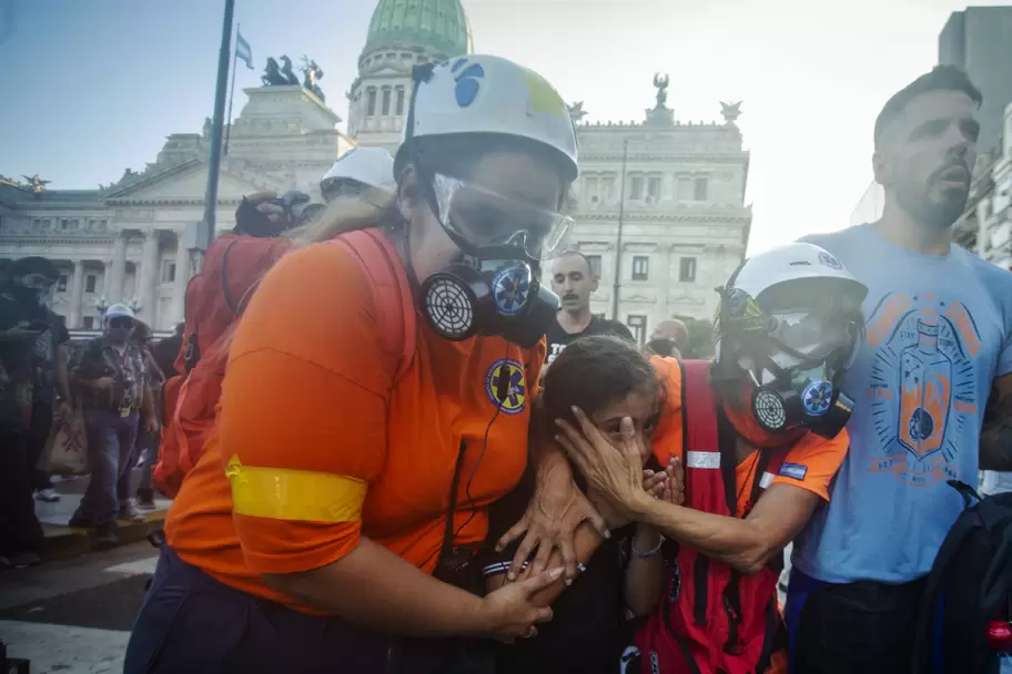Fabrizia, la niña gaseada por el oficial de la federal Cristian Rivaldi