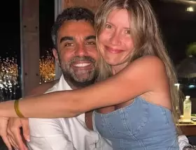 Laurita Fernández y Claudio "Peluca" Brusca