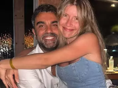 Laurita Fernández y Claudio "Peluca" Brusca