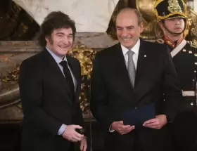 Javier Milei y Guillermo Francos