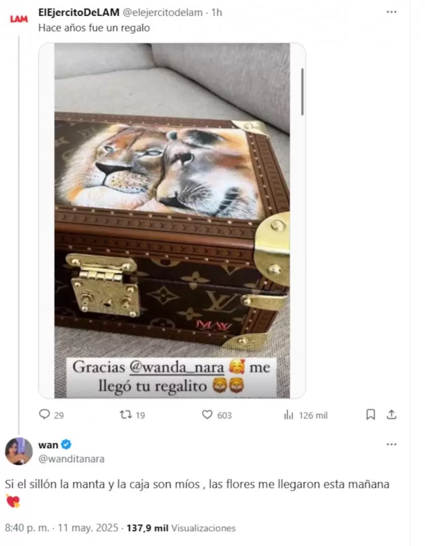 La reacción de Wanda