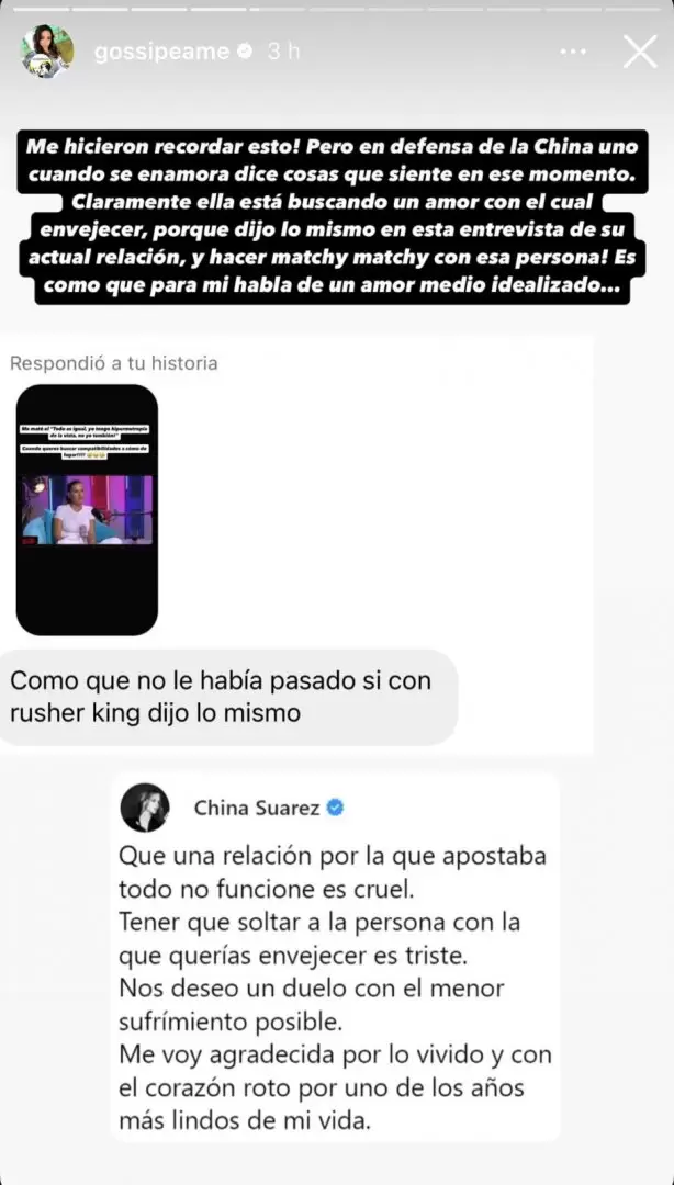 La amiga de Wanda Nara hundió el romanticismo de la China Suárez