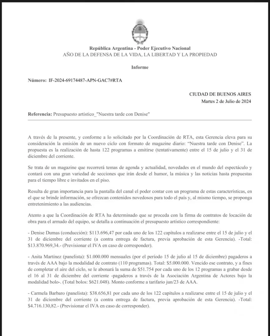 Las pruebas de Rodríguez sobre la contratación de Denise Dumas