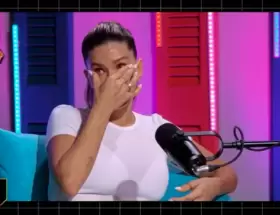 La China Suárez en una nota con la TV Pública
