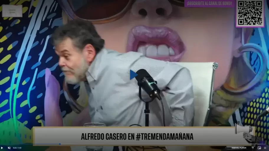 Alfredo Casero no pudo controlar su ira