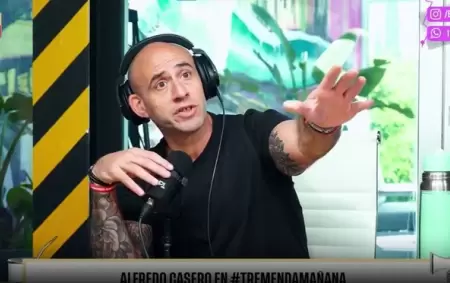 El intento inútil de Esteban Trebucq por calmar a Alfredo Casero y evitar que se vaya de su programa enojado.