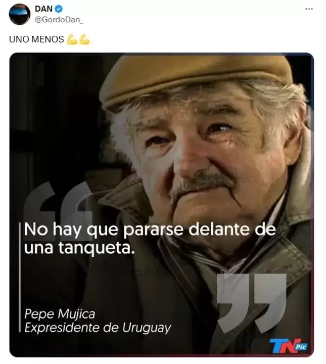 El repudiable posteo del Gordo Dan