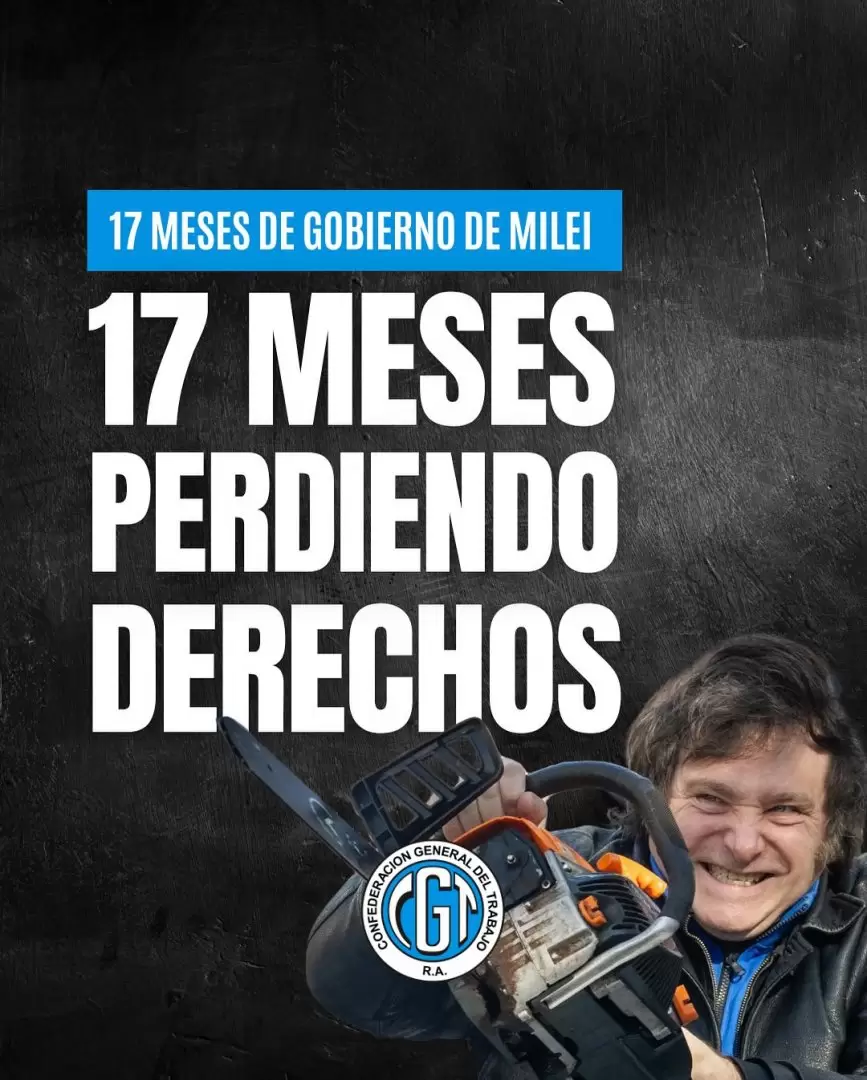 El comunicado de la CGT