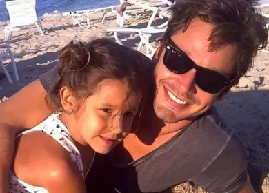 Benjamín Vicuña y su hija Blanca.