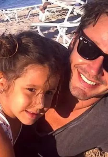 Benjamín Vicuña y su hija Blanca.
