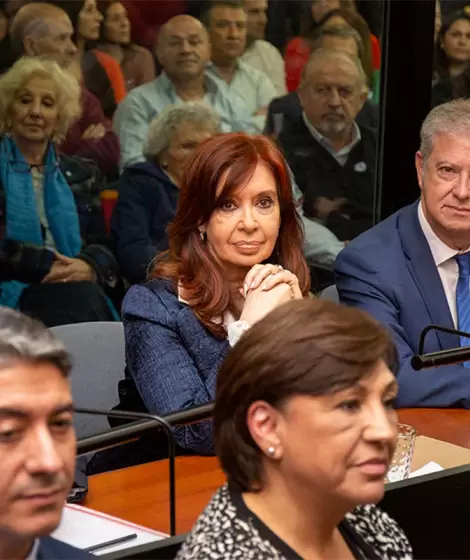 CFK durante una jornada por el juicio de la causa Vialidad