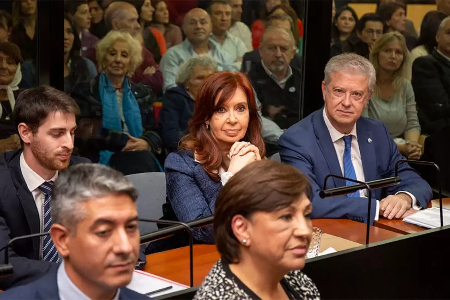 CFK durante una jornada por el juicio de la causa Vialidad
