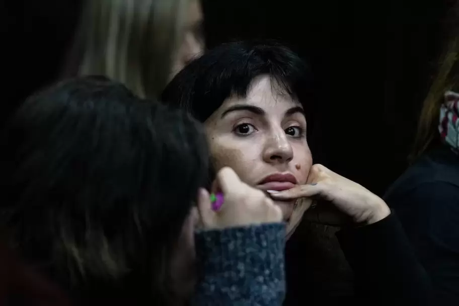 Gianinna Maradona en el juicio por su padre