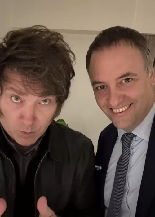 Javier Milei y Manuel Adorni