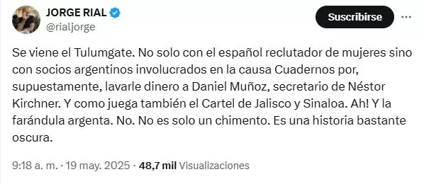 Prostitución VIP y vínculos con la causa Cuadernos