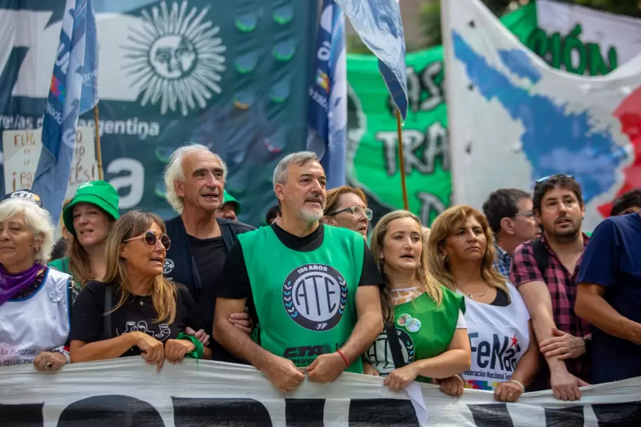 El Secretario General de ATE Nacional, Rodolfo Aguiar