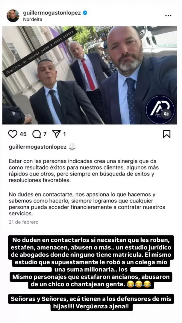 El posteo de Mauro Icardi para ridiculizar al nuevo abogado de Wanda y sus hijas.