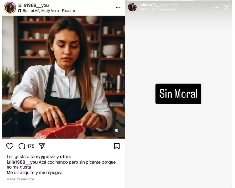 Mientras las China explotaba en redes, Wanda Nara respondía desde su perfil falso