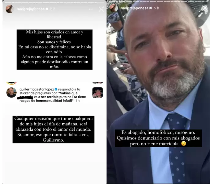 La China Suárez expuso los violentos mensajes del supuesto abogado de Wanda Nara