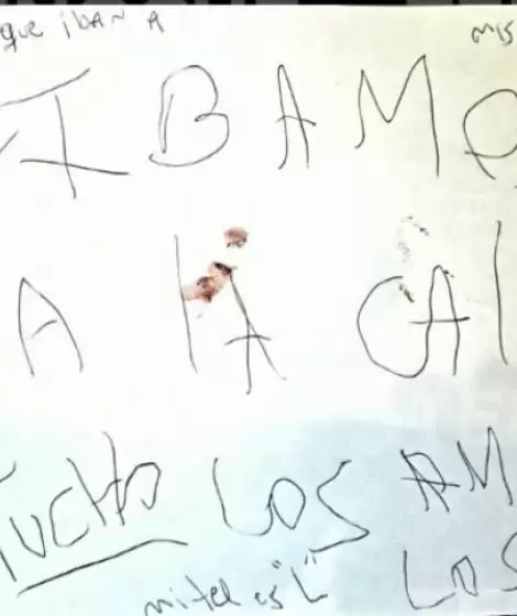 La carta de la masacre de Villa Crespo