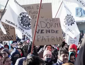 Así se vivió el paro en Tierra del Fuego