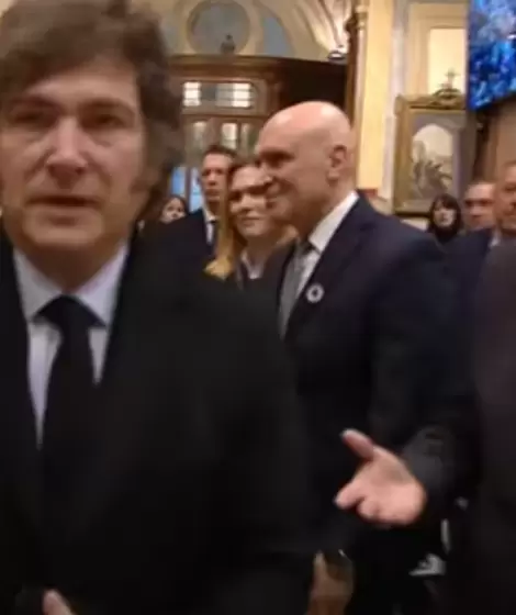 El momento del desaire de Javier Milei a Jorge Macri y Victoria Villarruel en la Catedral metropolitana