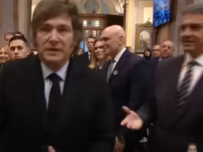 Javier Milei y el momento en el que le negó el saludo a Jorge Macri