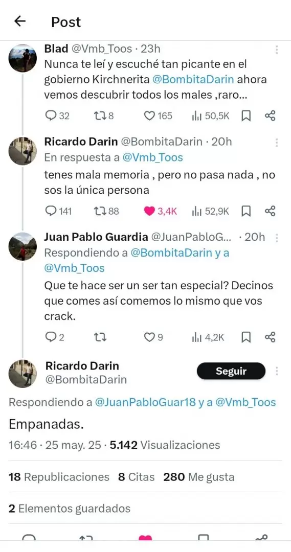 Las respuestas de Darín