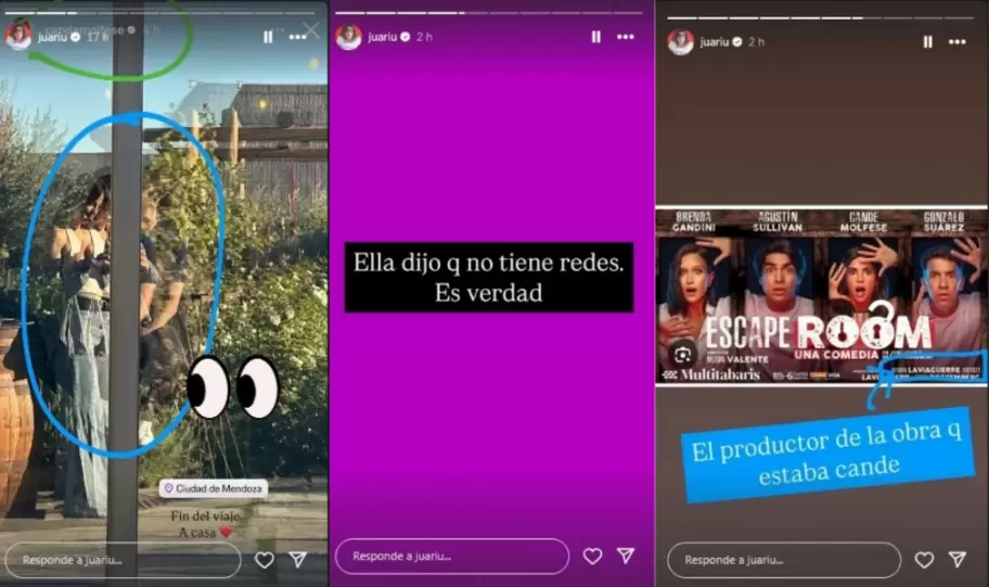 Juariu reveló quién es el novio de Cande Molfese