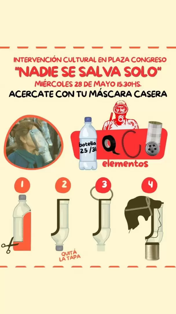 Convocan a marchar con máscaras en la marcha de jubilados de mañana