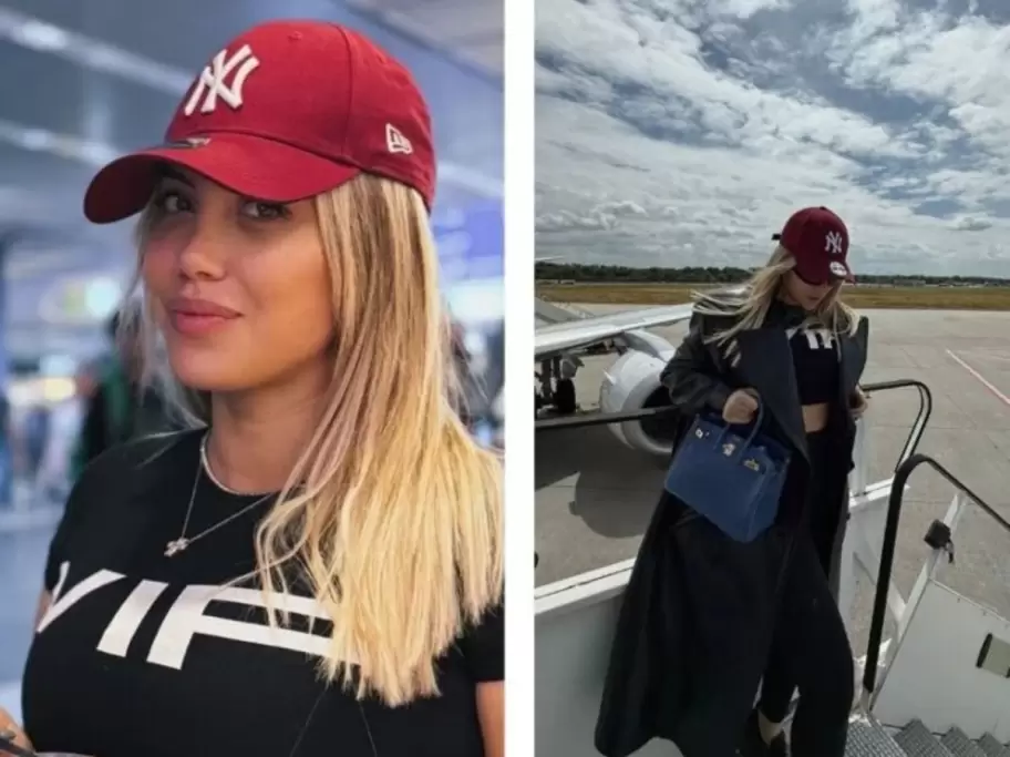 Wanda Nara llegó a Milán