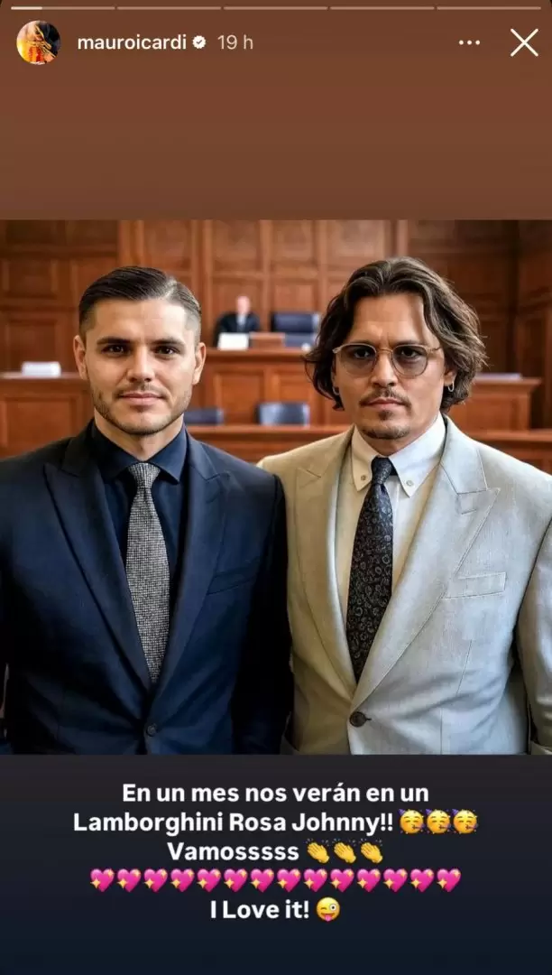 Mauro Icardi se comparó nuevamente con Johnny Depp y quedó cómo "despechado"