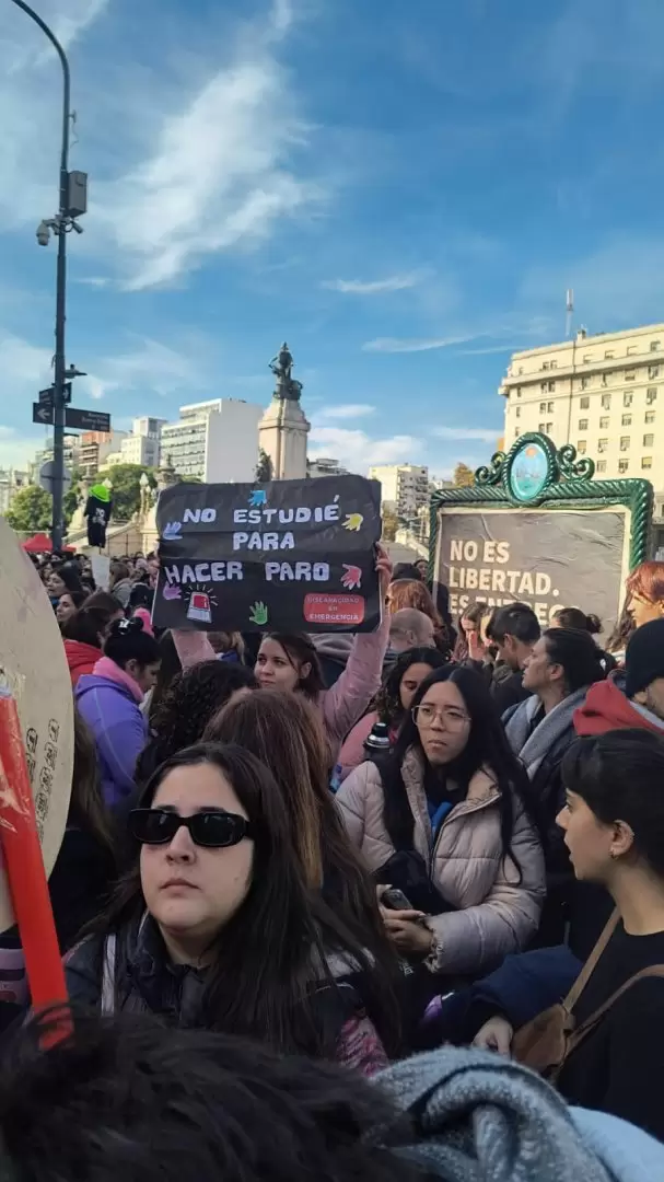 "No estudié para hacer paro"