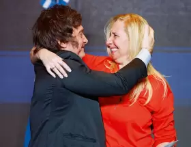 Javier y Karina Milei